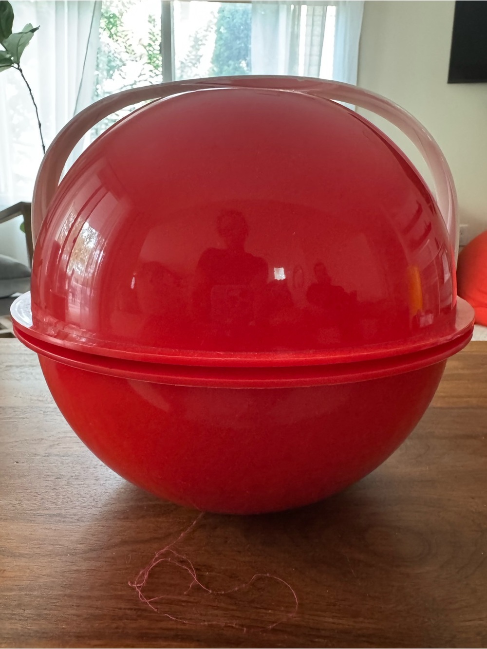 Retro Ingrid Bright Red Plastic Serving Bowl with 24 piece Serving Set